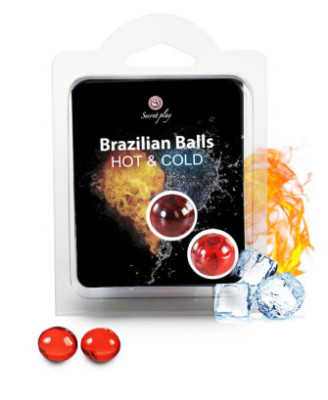 Boules de massage Brésiliennes effet chaud froid 